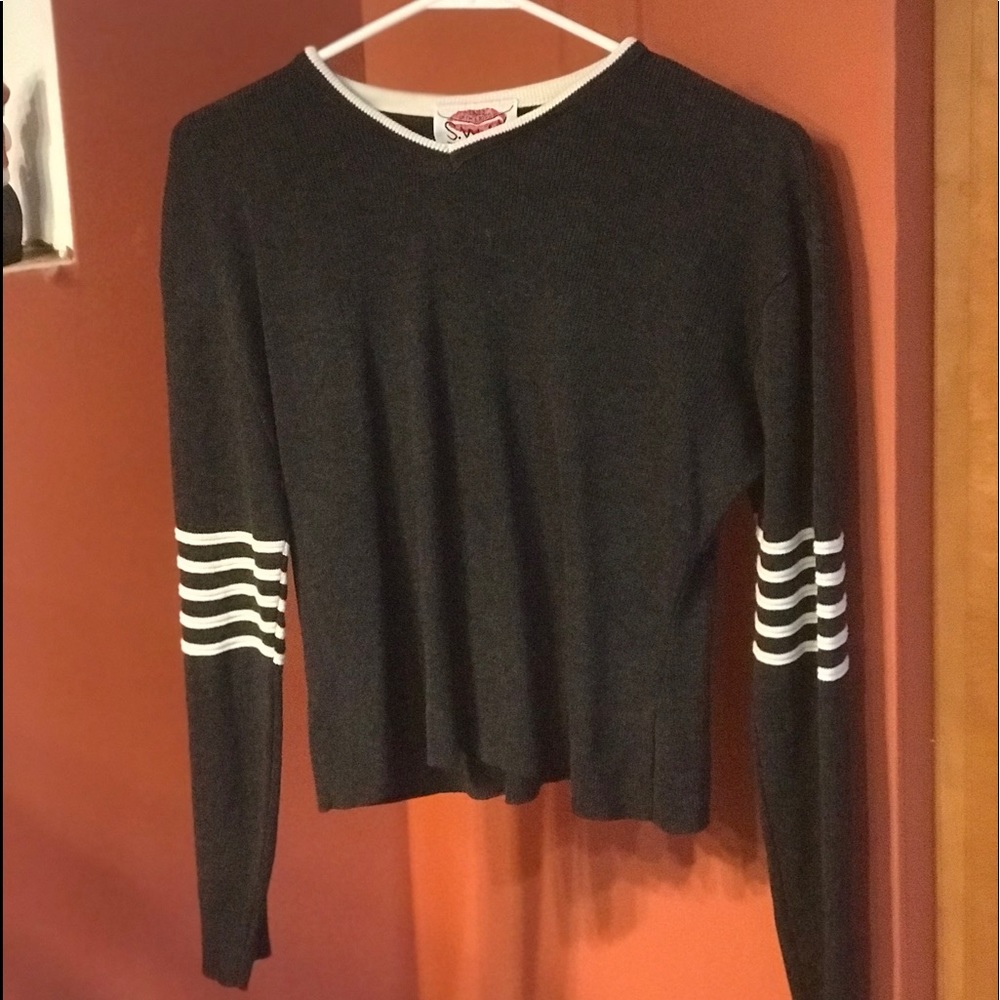 Gray S.W.A.K (Sealed With a Kiss) Sweater